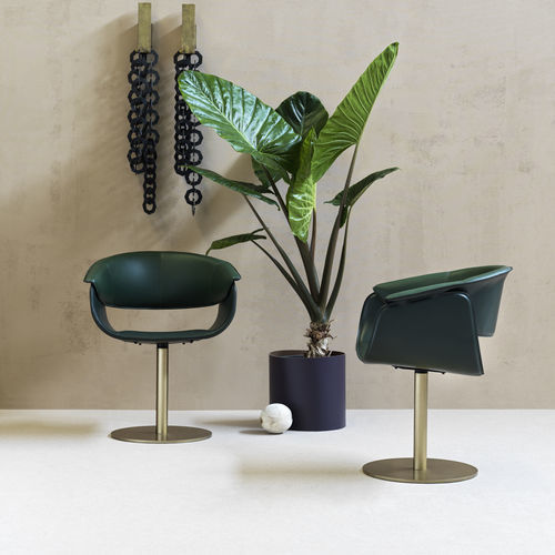 Silla contemporánea - AIRLUX BT - fasem - de interior / de cuero / con base de acero
