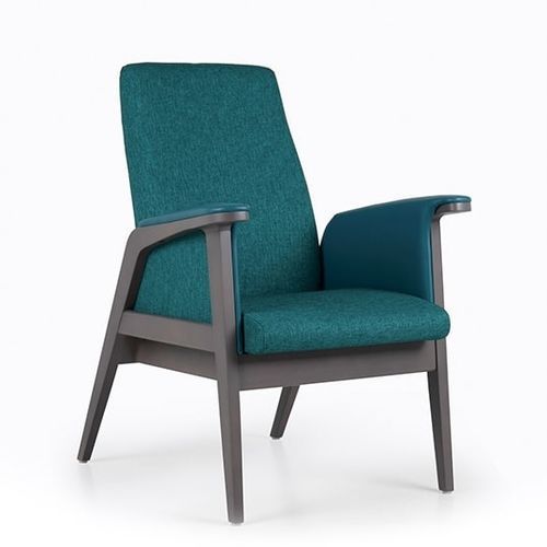Sillón contemporáneo - KYARA - Fenabel- The heart of seating - de tejido / de madera / con respaldo alto