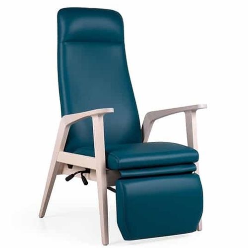 Sillón contemporáneo - KYARA MAD RCL RP - Fenabel- The heart of seating - de cuero / de madera / con reposapiés