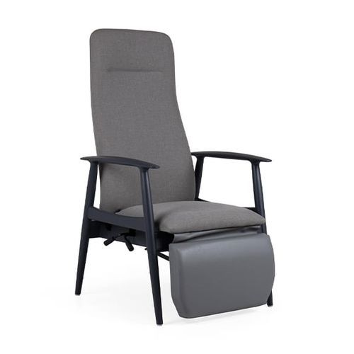 Sillón contemporáneo - SANDAL C1 HIGH RCL RP CB - Fenabel- The heart of seating - de tejido / de madera / con reposapiés