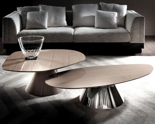 Mesa de centro contemporánea - CHELSEA – TRIBECA - Haute Couture by Costantini Pietro - de madera / con base de madera / con base central