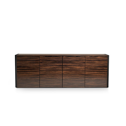 Aparador contemporáneo - SERA - i4 MARIANI - de chapa de madera / de cuero / a medida