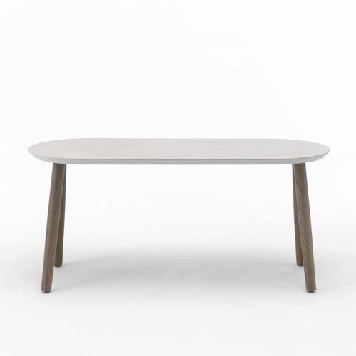 Mesa de centro contemporánea - ASHLEY - I.T.F. DESIGN SRL - de madera maciza / de fresno / de cerámica