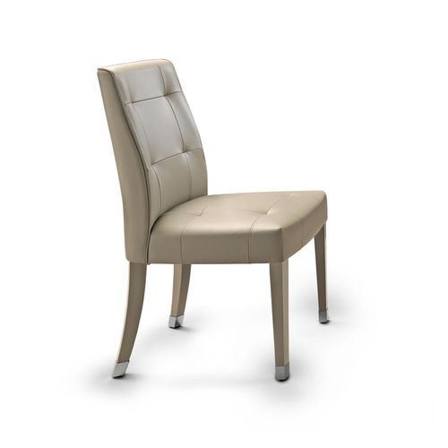 Silla de comedor contemporánea - MPLACE - Malerba - tapizada / de cuero