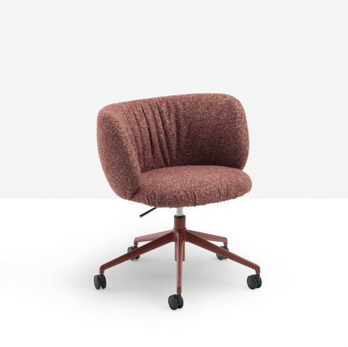 Sillón de oficina de diseño escandinavo - Mys DP TS - MIDJ - de tejido / de cuero / de cuero artificial