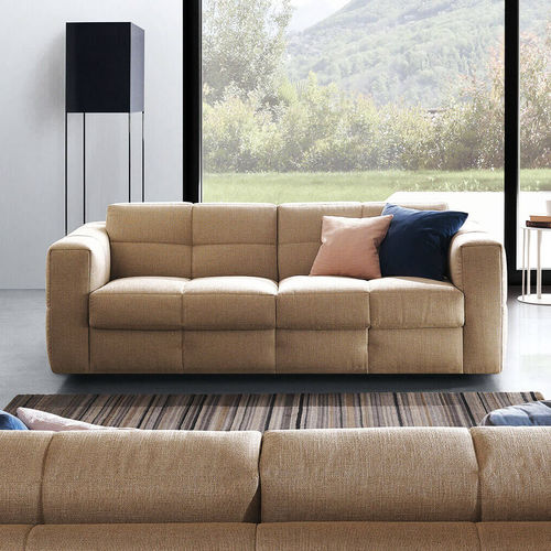 Sofá cama PIUMA Pol 74 contemporáneo / beis / de tejido