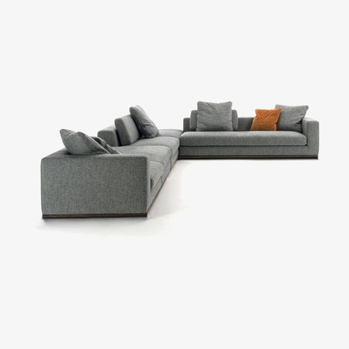 Sofá modular - HERITAGE - RIVA 1920 - contemporáneo / de tejido / de cuero