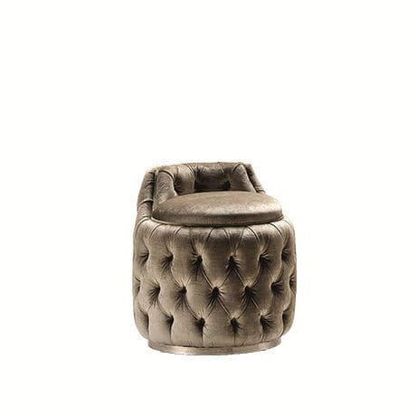 Taburete Chesterfield - Tres Chic - Siwa Soft Style Home - de tejido / con base de tela / tapizado