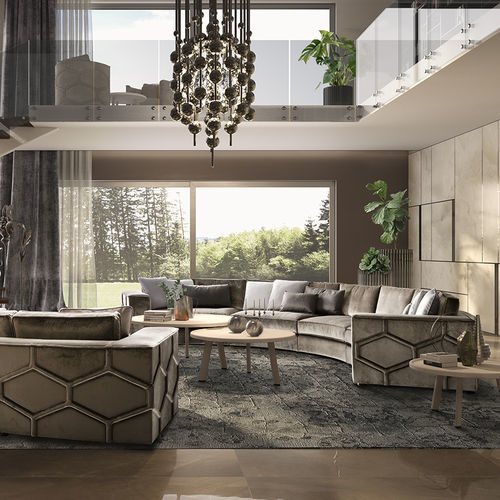 Sofá modular - Diamond Club - Siwa Soft Style Home - en arco de círculo / contemporáneo / de tejido