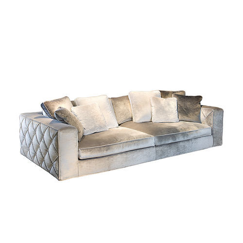Sofá Chesterfield - Richmond - Siwa Soft Style Home - de tejido / beis / de madera maciza