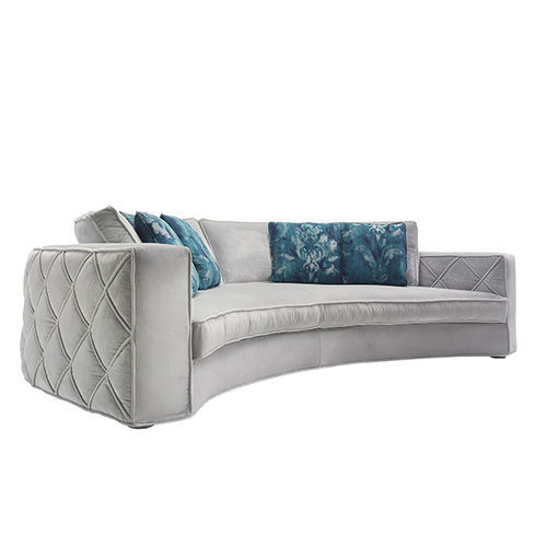 Sofá en arco de círculo - Richmond - Siwa Soft Style Home - contemporáneo / de tejido / gris