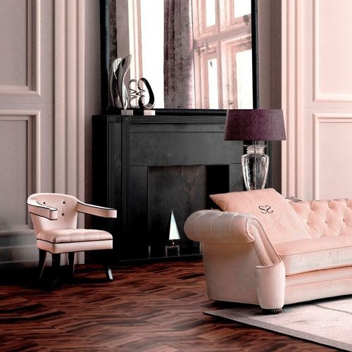 Sillón Chesterfield - Chérie - Siwa Soft Style Home - de tejido / de cuero / de madera maciza