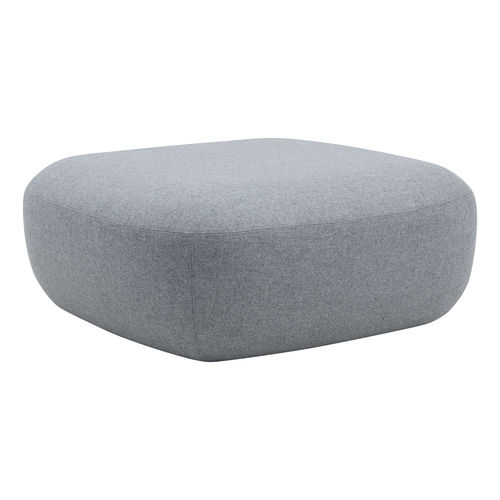 Puf contemporáneo - CLAY - SOFTLINE - de tejido / rectangular / con funda extraíble