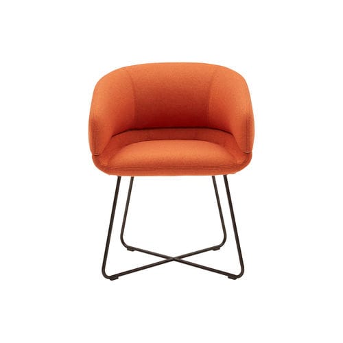 Silla contemporánea - CALETO - SOFTLINE - de interior / de tejido / de espuma de poliuretano