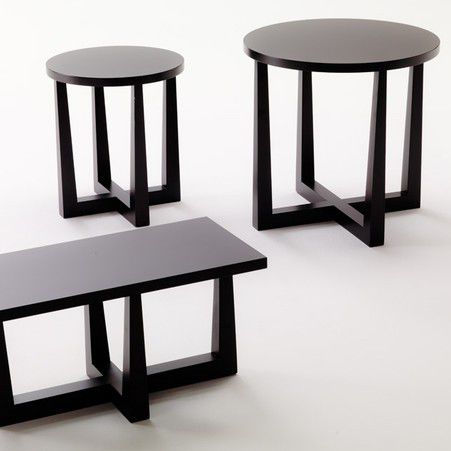 Mesita auxiliar contemporánea - STILL - Sormani - de madera / redonda / rectangular