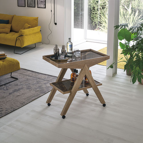 Mesa carrito de servicio - ARROW - Target Point - para uso residencial / laminada / de gres porcelánico