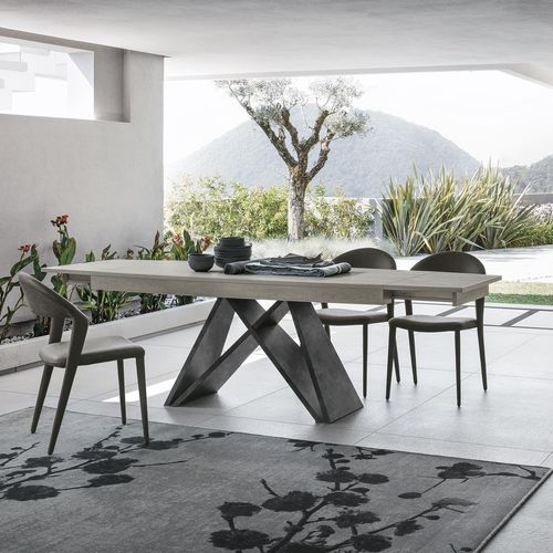 Mesa de comedor contemporánea - SIGMA 180 - Target Point - de material laminado / con base de laminado / rectangular