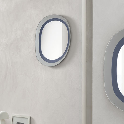 Espejo de pared - NEFTI 90 - Target Point - contemporáneo / azul / plateado