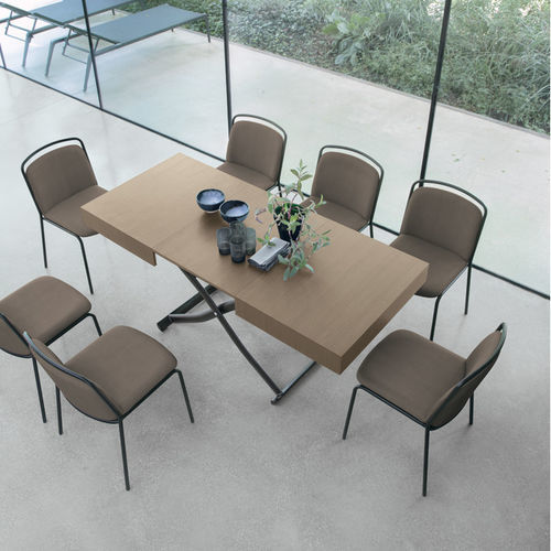 Mesa de comedor contemporánea - DIONE WOOD - Target Point - de material laminado / con base metálica / rectangular