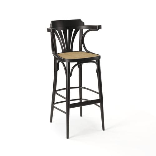 Silla de bar clásica - 135 - TON a.s. - de interior / de tejido / de cuero