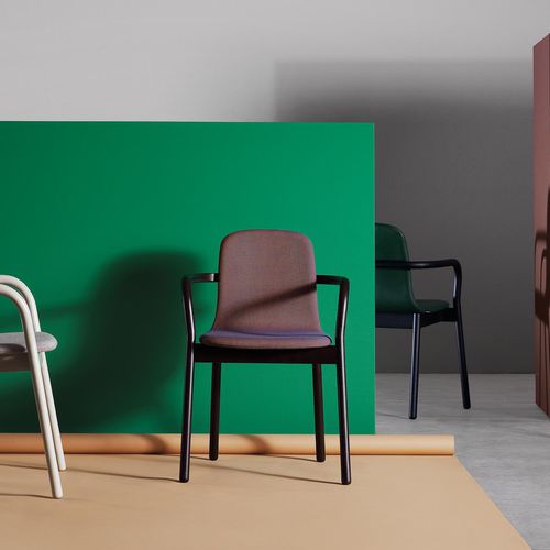 Silla de comedor contemporánea - HUG - Zilio A&C - de tejido / de