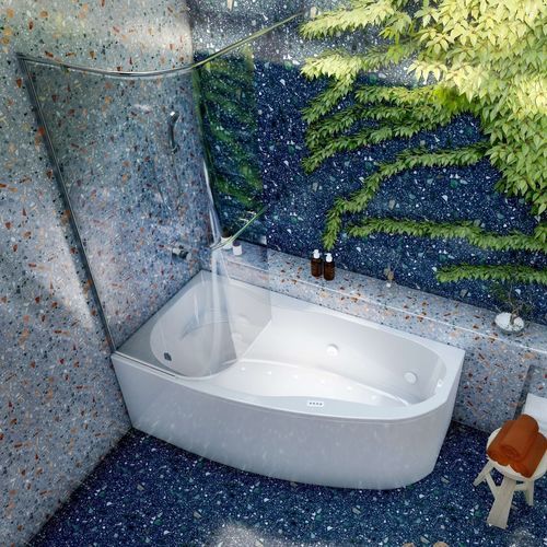 Bañera de hidromasaje - Lugano - Condor - de esquina / para vivienda / de resina acrílica