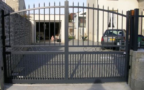 Portón corredero - ELÉGANCE PRESTIGE TRANSPARENCE - TSCHOEPPE INDUSTRIE - de aluminio / de panel / para uso residencial