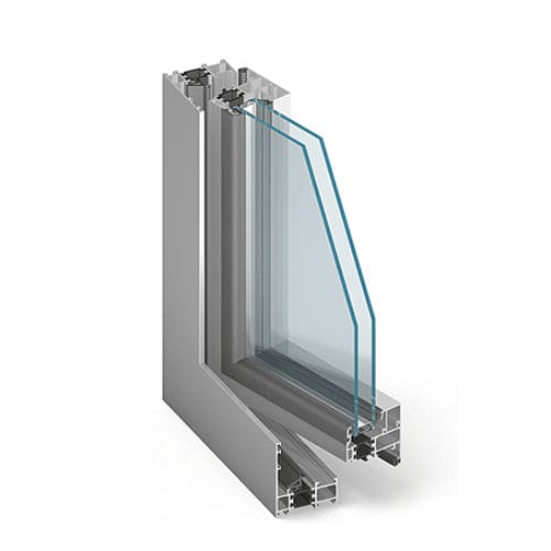 Perfil de ventana de aluminio - MB-60US - Aluprof S.A - de corte térmico