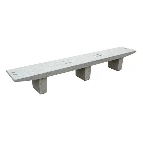 Banco público contemporáneo - BAJ300P - Francioli - de hormigón / de granito / sin respaldo