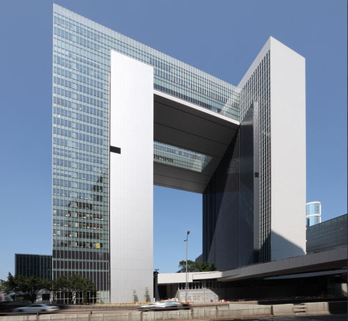 Muro cortina de paneles - TAMAR DEVELOPMENT PROJECT - Josef Gartner - de metal y vidrio