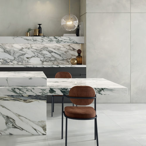 Placa de piedra de gres porcelánico - CALACATTA MACCHIA VECCHIA - Italgraniti Group S.p.a. - de pared / para interiores / para cocina