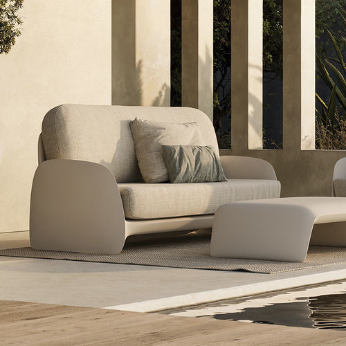 Sofá de diseño orgánico - PEZZETTINA - VONDOM - de jardín / de tejido / con reposabrazos