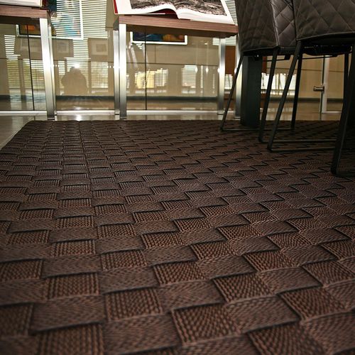 Alfombra contemporánea - ELEGANCE : GRIT NET - NATURTEX - de color liso / de algodón / rectangular