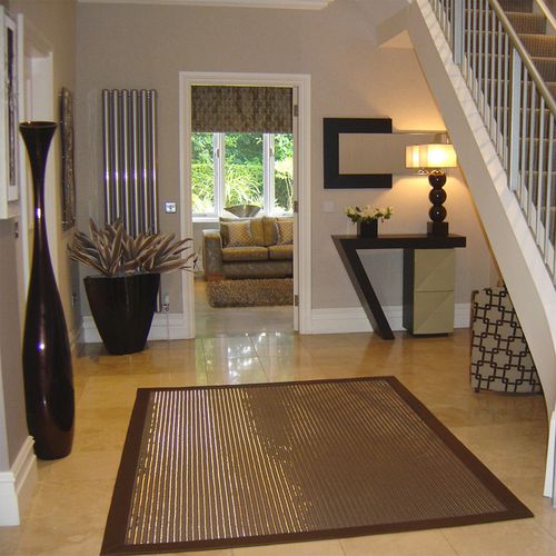 Alfombra contemporánea - ELEGANCE : TAMIFERRO - NATURTEX - de color liso / de algodón / de yute