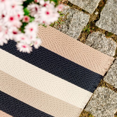 Alfombra contemporánea - ELEGANCE : OUT LINE - NATURTEX - de color liso / de rayas / de poliéster