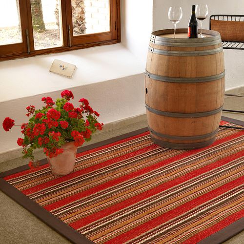 Alfombra contemporánea - MEDITERRANEAN : MAHON - NATURTEX - de rayas / de sisal / rectangular