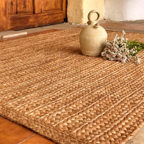 Alfombra contemporánea - ETHNICS : CONGO - NATURTEX - de color liso / de fibra de abacá / rectangular