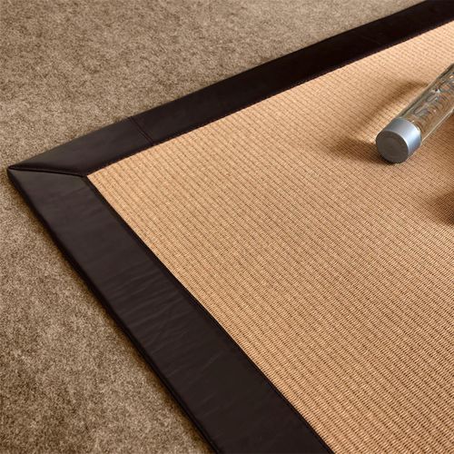 Alfombra contemporánea - MEDITERRANEAN : TATAMI - NATURTEX - de rayas / de color liso / de algodón