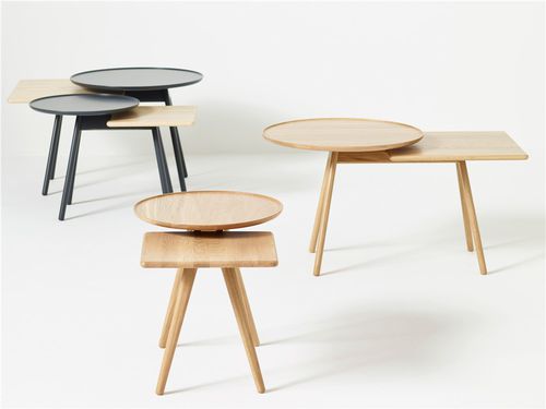 Mesita auxiliar contemporánea - MOPSY - KARL ANDERSSON - de roble / de MDF / de fresno