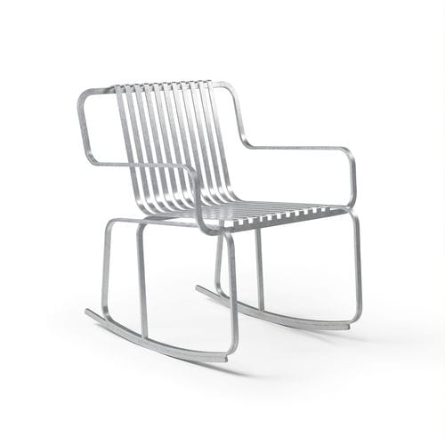 Sillón contemporáneo - Verv Rocking Chair - NOLA INDUSTRIER - de acero / de acero galvanizado / de acero