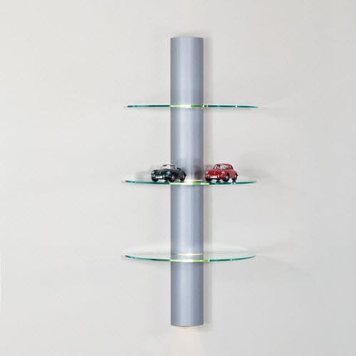 Estantería de pared - MATRIX 600 - SDB Vitrinebouw BV - contemporánea / de aluminio anodizado / de vidrio