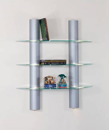 Estantería de pared - MATRIX 1200 - SDB Vitrinebouw BV - contemporánea / de aluminio anodizado / de vidrio