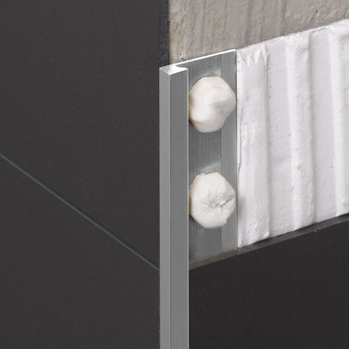 Perfil de acabado de aluminio - NOVOLISTEL® SLIMM - EMAC - para baldosas / para ángulo exterior / mamperlán