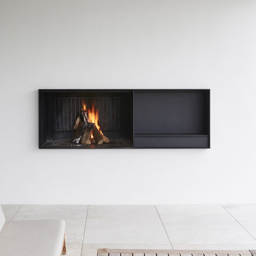 Chimenea de leña - UNIVERSAL - Metalfire - contemporánea / hogar