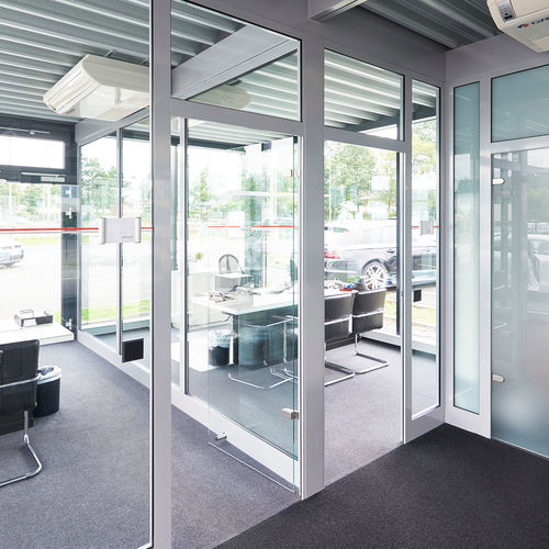 Puerta de interior - heroal D 50 C - heroal - de aluminio / abatible