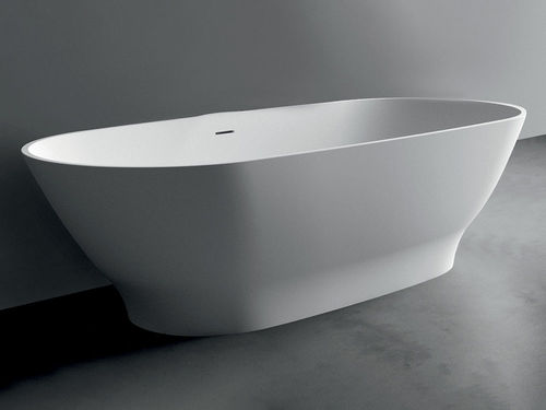 Bañera ovalada - CLEO - F.lli Stocco s.r.l. - independiente / para vivienda / de Cristalplant®