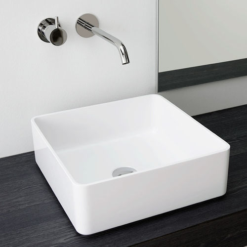 Lavabo sobre mueble - QUADRO R - F.lli Stocco s.r.l. - de composite / brillante / acabado mate