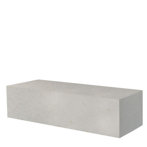 Banco para jardín contemporáneo - BASIC 50 - Breinco - de hormigón