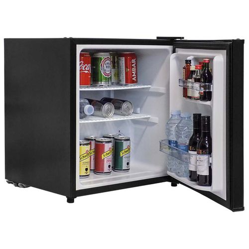 Minibar compacto - ECO - OMNITEC SYSTEMS, S.L. - acristalado / con puerta abatible / con iluminación integrada