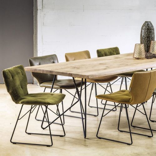 Silla contemporánea - MR.LEWIS - SEANROYALE - de interior / de tejido / de cuero